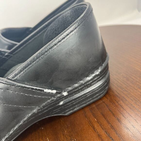 Dansko Clog Shoes 41 / 10.5 Black Leather Comfort Professional 3906000202 - Picture 13 of 16